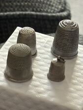 Four sewing thimbles for sale  ROCHESTER