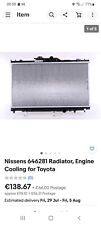Nissens 646282 radiator for sale  LARNE