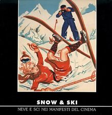 Carteles de película de libro italiano sobre nieve y esquí segunda mano  Embacar hacia Argentina