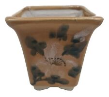 Bonzi quadrado, cacto, vaso de cerâmica suculenta 3,5" de altura X 3,25" de largura comprar usado  Enviando para Brazil