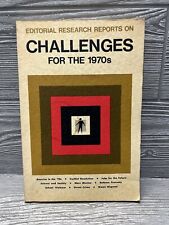 Editorial Research Reports on Challenges for the 1970's Paperback 189 páginas RARO segunda mano  Embacar hacia Argentina