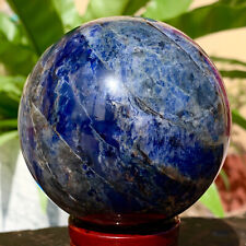 Pedra de cura bola esfera quartzo cristal veias azuis natural 1,55 lb comprar usado  Enviando para Brazil