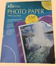 Royal Brites High Gloss Photo Printer Paper Over 140 Sheets 8 1/2" x 11" InkJet  for sale  Shipping to South Africa