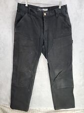 Usado, Calça cargo Carhartt masculina relaxada 33 X 30 preta joelho duplo comprar usado  Enviando para Brazil