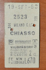 Biglietto treno ferrovie usato  Milano