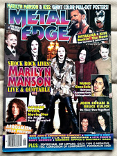 Usado, Pôster Metal Edge Magazine 1997 Metallica KISS Marilyn Manson Howard Stern Ozzy comprar usado  Enviando para Brazil