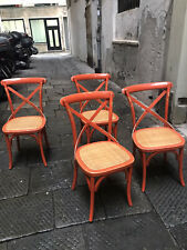 Set sedie rattan usato  Genova