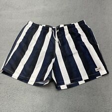 Bather Swim Trunks Mens XXL 2XL Lined Drawstring Pockets Striped Blue Shorts, used for sale  Shipping to South Africa