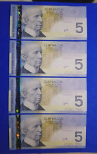PRIMERA EDICIÓN 2006 Banco de Canadá $5 serie viaje billete, juego de 4 piezas segunda mano  Embacar hacia Argentina