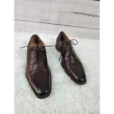 La Milano Men's Dark Brown Genuine Leather Oxford Lace Up Dress Shoes Size 12 for sale  Shipping to South Africa