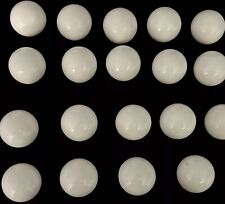 Usado, 18 perillas de cajón redondas blancas de porcelana de colección 1" bola cerámica gabinete tirador sin tornillos segunda mano  Embacar hacia Argentina