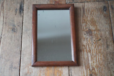 Antique Rectangular Wooden Framed Wall Vanity Mirror Small, used for sale  Shipping to South Africa