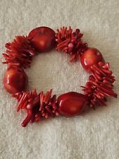 Red coral stretchy for sale  WORTHING
