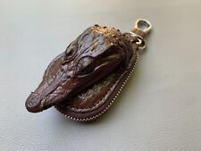 Genuine Crocodile Car Key Holder Wallet- Zipper Keychain Bag  for sale  Shipping to South Africa