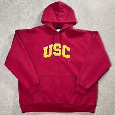 Vintage Y2K USC Trojans Hoodie Men's Red Sweatshirt Southern California Sweater for sale  Shipping to South Africa