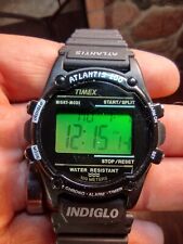 Vintage Timex Atlantis 100 Relógio de Quartzo Masculino Digital Chrono Temporizador de Alarme, usado comprar usado  Enviando para Brazil