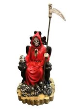 Santa Muerte 12" Sentada en El Trono Santa Morte Sentada no Trono Estátua de Resina comprar usado  Enviando para Brazil