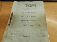 Bsa manual d14 for sale  NORTHWICH