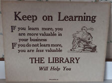 Vintage library posters for sale  Princeton