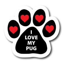 Love pug pawprint for sale  Shipping to Ireland