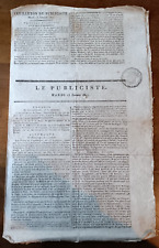 Vieux journal publiciste d'occasion  Le Havre