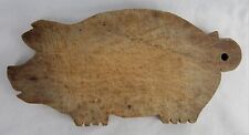 Vintage Well Used Primitive Wooden Figural Pig Shaped Cutting Board for sale  Shipping to South Africa