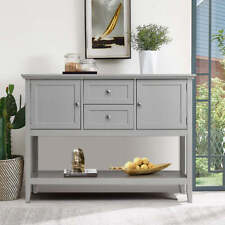 NNECW Buffet Sideboard Cabinet with 2 Drawers &amp Storage Cupboard-Grey, used for sale  Shipping to South Africa