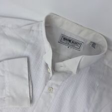 Wayne Scott VTG Men's Size XL French Collar Tuxedo Shirt White Pleated, used for sale  Shipping to South Africa