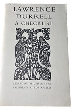 Lawrence Durrell Uma Lista de Verificação Biblioteca UCLA 1961 Coleção Livros de Doação Placa comprar usado  Enviando para Brazil