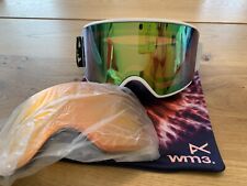 Gafas de esquí Burton Anon snowboard WM3 con 2 lentes cilíndricas verdes y ráfagas nuevas segunda mano  Embacar hacia Mexico