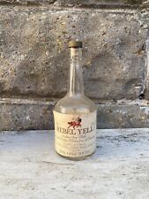 VINTAGE REBEL YELL WHISKEY BOTTLE WITH CORK EMPTY HALF PINT for sale  Shipping to South Africa