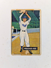 1951 Bowman - #118 Preacher Roe Brooklyn Dodgers, used for sale  Shipping to South Africa