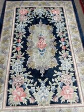 Magnificent Hand-Woven Silk, Wool Area Rug with Floral Design, 4 x 6 for sale  Shipping to South Africa