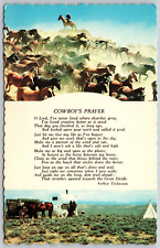 Usado, Cartão postal tenda carrinho de cowboy corrida cavalos oração cowboy comprar usado  Enviando para Brazil