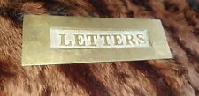 Victorian brass letter for sale  ALFRETON