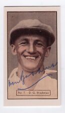 Used, Official Cricket Card Reprint Don Bradman “Allen’s" for sale  Shipping to South Africa