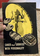 Bolos e biscoitos com receitas de personalidade livro de receitas 1937 NUCOA vintage era da Segunda Guerra Mundial comprar usado  Enviando para Brazil