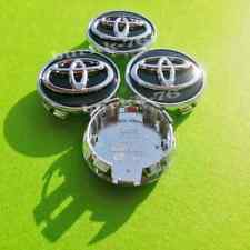 4x Tampas de centro de roda Toyota Camry Avalon Sienna 42603-06080 preto cromado 62MM comprar usado  Enviando para Brazil