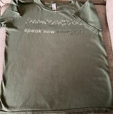 Camiseta Taylor Swift Verde “Speak Now Tour 2011” - Tamanho Pequeno comprar usado  Enviando para Brazil