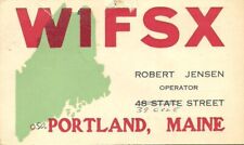 Cartão postal W1FSX Portland, Maine vintage 1963 QSL. Rádio amador (amador). comprar usado  Enviando para Brazil