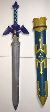 Legend of Zelda Master estojo plástico espada/gabeta cosplay azul/dourado usado comprar usado  Enviando para Brazil