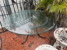 54 glass round dining table for sale  West Palm Beach
