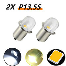 Usado, 2 peças lâmpada LED P13.5S lanterna 3V 4.5V 6V 12V 18v 24 lâmpadas base branca tocha LED comprar usado  Enviando para Brazil