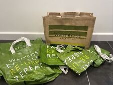 Waitrose bag jute for sale  UK
