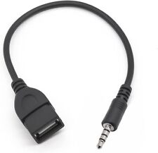 K04 3.5mm AUX Audio Male to USB A Female Car Adio Adapter Cable Car Stereo , used for sale  Shipping to South Africa