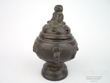 Vaso de bronze maciço colecionável porcelana 1920-40 decoração interior incensário raro comprar usado  Enviando para Brazil