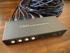 Switch Pway 4K HDMI USB KVM (4x1) comprar usado  Enviando para Brazil