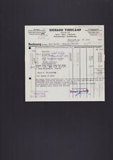 HANNOVER, factura 1949, Richard Veerkamp botones de fabricación, usado segunda mano  Embacar hacia Mexico