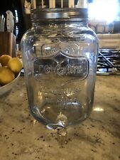 Yorkshire Glassware One Gallon Glass Jar Drink Dispenser With Lid for sale  Shipping to South Africa