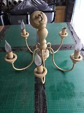 Wooden ceiling chandelier for sale  STAFFORD